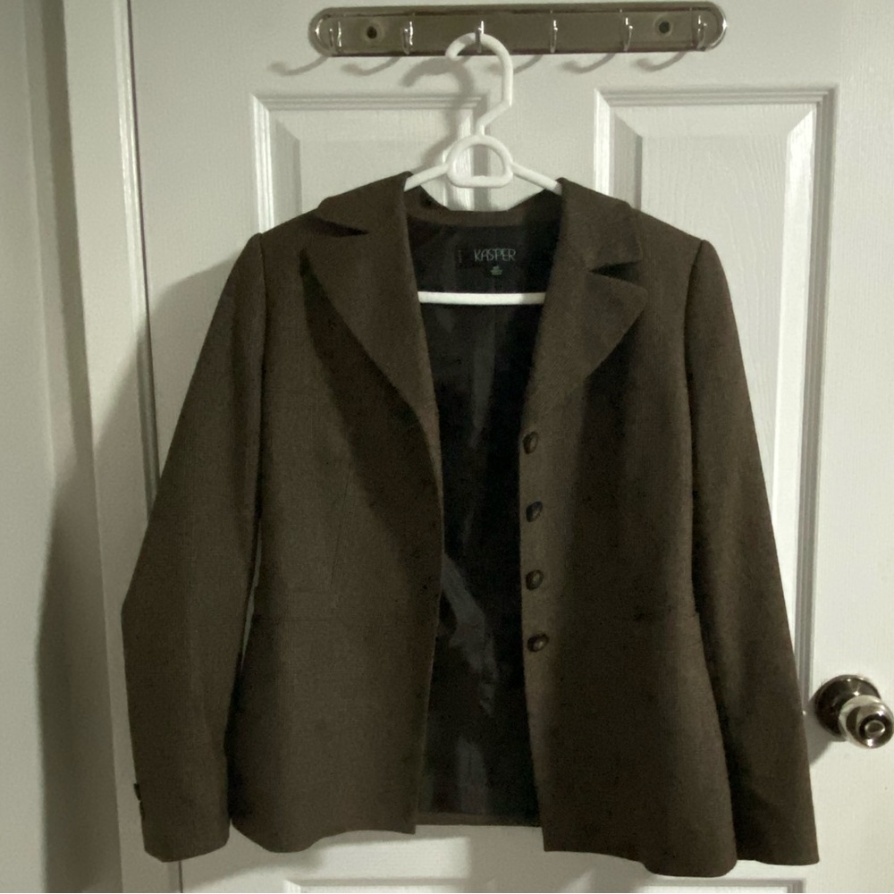 Kasper Brown Tailored Blazer